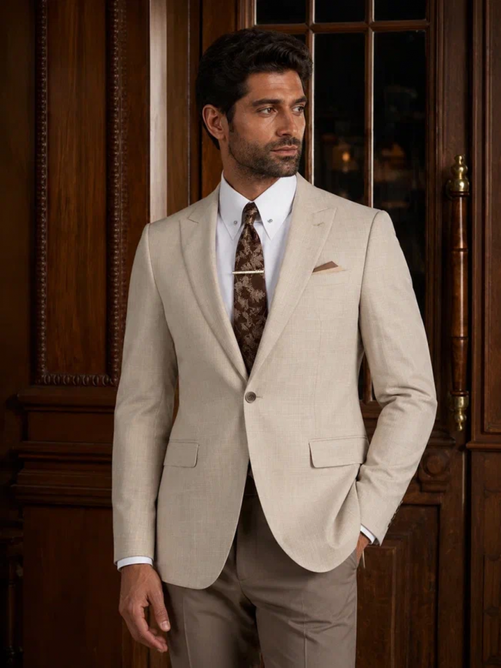 Мужской пиджак бежевый Gerardo 2